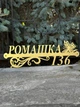 Адресна табличка 1 з назвою вулиці, золото - зображення 2