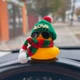 Декор в авто качка жовта новорічна - зображення 2
