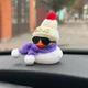 Декор в авто качка біла фіолетовий шарфик - зображення 1