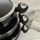 Набор кастрюль котлов с мраморным покрытием Edenberg EB-7421 (8 предметов) Черный - изображение 5