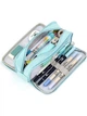 Пенал школьный студенческий Special 3 отделения 215*90*70 мм для ручек, карандашей, принадлежностей Голубой - изображение 5