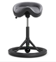 Стілець сідло для активного сидіння Backapp Smart Leather, Black Grey, Black ball - зображення 1