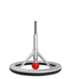 Стілець сідло для активного сидіння Backapp Smart Leather, Silver Grey, Red ball - зображення 3
