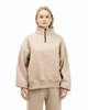 Світшот жіночий оверсайз на блискавці Beige XL - зображення 1