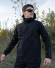 Мужской демисезонный костюм Softshell водонепроницаемый черный 4XL - изображение 5