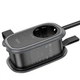 Сітковий фільтр Hoco NS7 1x220V+2хUSB+1хType-C PD20W 4000W 1.1М швидка зарядка для устройств Android Iphone Чорний - зображення 6