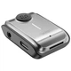 FM-трансмітер модулятор XO BCC15 Bluetooth V5.3 AUX 3.5 мм/Type-C/TF 120mAh в авто Сірий - зображення 3