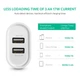 Мережевий зарядний пристрій UGREEN CD104 2xUSB-A 17W 3.4A White (20384) - зображення 5