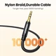 Кабель UGREEN AV112 3.5mm 90˚ to 3.5mm Gold Plated Metal Case with Braid 1m Blue (60179) - изображение 3