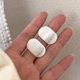 Серьги серебро современный дизайн стильные кольца silver italy 1157 - изображение 2
