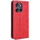Чехол-книжка Deexe Retro Style для Motorola Edge 50 Neo / Edge 60 Neo - Red - изображение 6