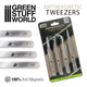 Пінцет GREEN STUFF WORLD Anti-Magnetic Tweezers - Setx4 - зображення 1