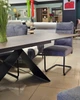Стіл обідній розкладний WESTIN CERAMIC Бронзовий Ossido Bruno / Чорний мат (160-240)X90 WESTINBROC160 Signal - зображення 12