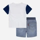 Детский летний комплект (футболка+шорты) для мальчика Levi's 645722082 80 см Синий/Белый (1159815642) - изображение 2