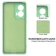 Чехол - накладка Silicone Cover Full для Motorola Edge 50 Fusion green - изображение 3