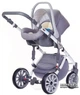 Коляска 2 в 1 Anex Sport Q1 РA01 Серо-горчичная (ANEX Q1-PA01) - изображение 5