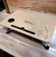 Подставка столик для ноутбука Laptop Table с 4 USB портами фонариком и вентилятором, Cветлое дерево - изображение 2