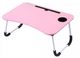 Подставка для ноутбука столик Laptop Table с 4 USB портами фонариком и вентилятором, Розовый - изображение 3