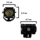 Led дополнительная Mini фара/линза на авто, мотоцикл, мопед, с функцией белого, жёлтого и красного цвета R19 - изображение 2
