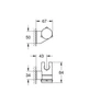 Держатель ручного душа GROHE TEMPESTA NEW 275952431, черный матовый - изображение 5