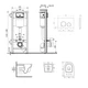Комплект: Qtap Swan Ultra Quiet унітаз підвісний QT16335179W + Nest комплект інсталяції 4в1 (кругла клавіша Black mat) QT0133M425 + M11V1146MB - зображення 2