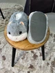 Домашние Тапочки Игрушки Кигуруми Kigurumi Хомяка Мягкие Теплые Для Девочки Серый 35-41 (Д753122) - изображение 2