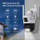 Уличная WiFi камера видеонаблюдения двойная Istil PTZ 4MP+4MP Smart Camera поворотная с ночной съемкой, интерком, датчик движения - изображение 2