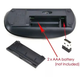 Беспроводная мышь тонкая GTM DPI-1200- 2.4G Mouse Wireless для ноутбука/компьютера, питание от батареек Черная - изображение 9