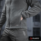 Тактична флісова кофта M-Tac Nord Fleece Polartec, розмір 2XL, колір Dark Grey - изображение 7