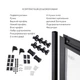 Комплект для душа Qtap: Душевая кабина Pisces 109-11SC5, квадрат, 90-105x90-105, стекло 5мм Clear + Линейный трап QT Dry FF304-600MBLA - изображение 7