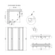 Комплект для душа Qtap: Душевая кабина Pisces 109-11SC5, квадрат, 90-105x90-105, стекло 5мм Clear + Линейный трап QT Dry FF304-600MBLA - изображение 2
