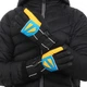 Перчатки горнолыжные теплые женские LUCKYLOONG B-0533 (р-р M-L, L-XL , уп.-12пар, цена за 1пару, цвет черный-синий-желтый) - изображение 5