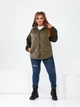 Куртка женская димисезонная хаки 48-50 р2322А.511 - изображение 6