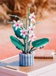 Конструктор великий 41 см Орхідея з п'ятьма бутонами 728 деталей Flowers Bouquet , конструктор для інтер'єру Орхідея в коробці 40х33см - зображення 5