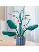 Конструктор великий 41 см Орхідея з п'ятьма бутонами 728 деталей Flowers Bouquet , конструктор для інтер'єру Орхідея в коробці 40х33см - зображення 7