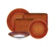 Тарелка обеденная круглая 22,6 см Brenda Orange L0681-T8601559A LOS`K - зображення 2