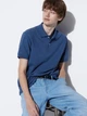 Поло длинное мужское Uniqlo 550646896 3XL Синее (1159815414) - изображение 1