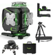 Лазерный 4D уровень Huepar S04CG+ поворотная платформа Huepar + штатив Huepar 1,4м - изображение 8