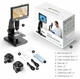 Оптико-цифровой микроскоп MUSTOOL MT315 12MP 2000X с IPS HD экраном 7 дюймов с 2 сменными объективами и съемным аккумулятором 2600mah формата 18650 - изображение 4