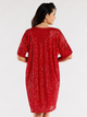 Sukienka tunika damska oversize Awama A566 1259756 One Size Czerwona (5902360576544) - obraz 2