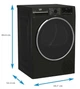 Beko Сушильна машина тепловий насос, 8кг, A++, 60см, дисплей, сірий - зображення 7
