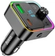 FM-трансмітер Hoco E81 Fantasy 30W Black з RGB-підсвічуванням швидка зарядка Type-C&USB (PD3.0+QC3.0) - зображення 2