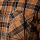 Тепла фланельна куртка-рубашка шерпа Smith's Workwear Sherpa Hooded Flannel Shirt Camel/Black S3290 2XL - изображение 5