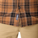 Тепла фланельна куртка-рубашка шерпа Smith's Workwear Sherpa Hooded Flannel Shirt Camel/Black S3290 2XL - изображение 7