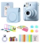 Подарунковий набір камера миттєвого друку Fujifilm Instax Mini 12 Pastel Blue / Чохол блакитний/ Фотоальбом на 64 знімки/ комплект аксесуарів (рамки, лінзи) - зображення 1