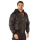 Куртка бомбер Rothco MA1 Flight Jacket с трикотажным капюшоном M черный - изображение 13