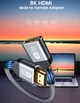 Кабель переходник 8К HDMI - HDMI M/F v2.1 (8K 60Hz/4K 240Hz) Aluminum Gold-plated Shell Neylon, 0.3 м (48453) - изображение 7