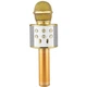 Беспроводной караоке-микрофон детский со встроенной колонкой Handheld KTV Bluetooth-Microphone Gold, золотистый (WS-858G) - изображение 1