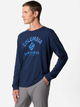 Лонгслів чоловічий Columbia Rockaway River Graphic LS Tee 2022191467 S Темно-синій (195981216554) - зображення 4