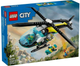 Zestaw klocków LEGO City Helikopter ratunkowy 226 elementów 6 szt (60405) - obraz 1